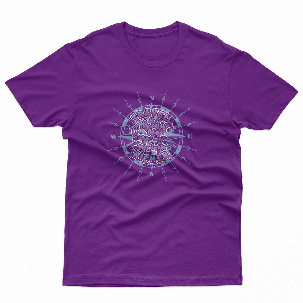 Travel Makes You Rich Kids T Shirt product image 2