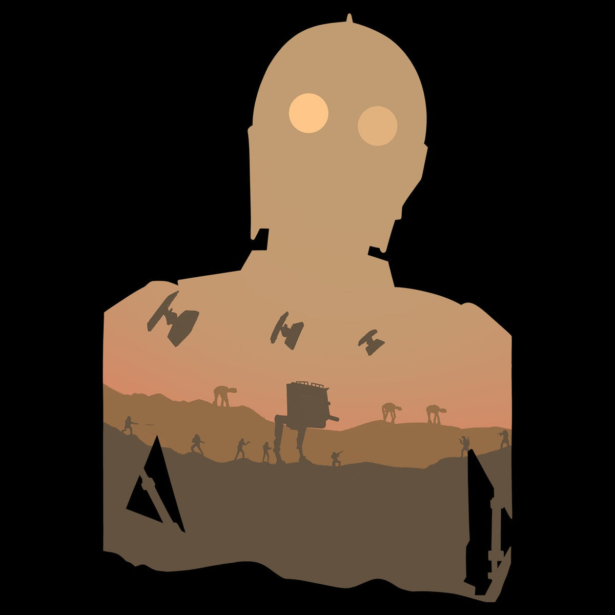 Tatooine Skyline Kids T Shirt product image 1