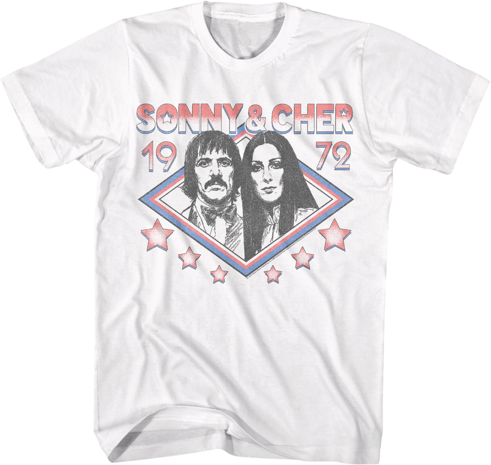 1972 Poster Sonny & Cher T-Shirt