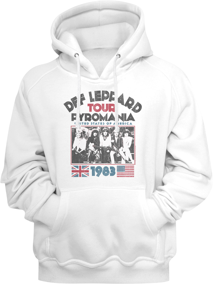 1983 Pyromania Tour Def Leppard Hoodie product image 1