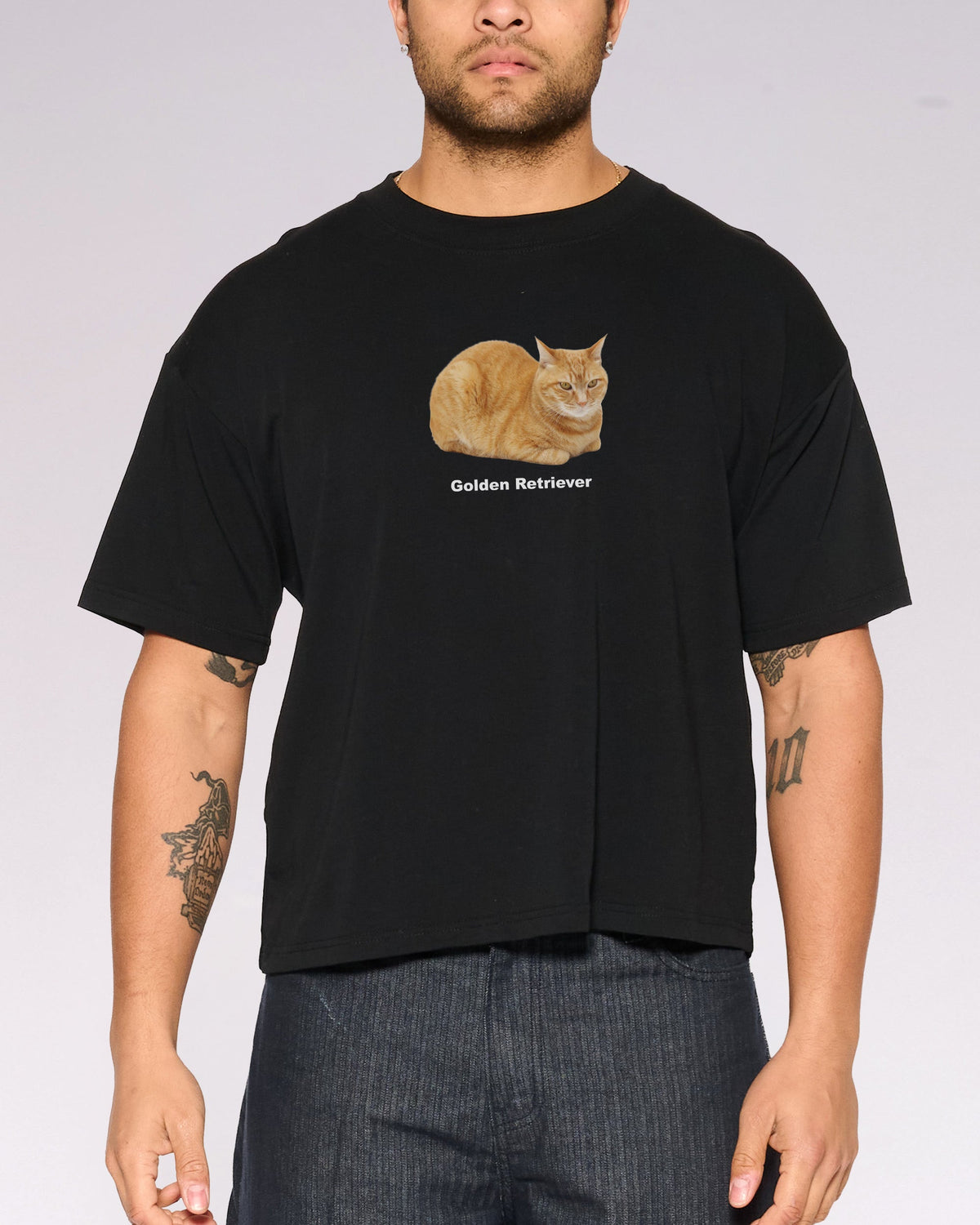 Golden Retriever Oversized Crop Tee product image 1