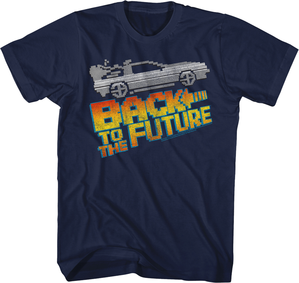 8-Bit Back To The Future T-Shirt product image 1
