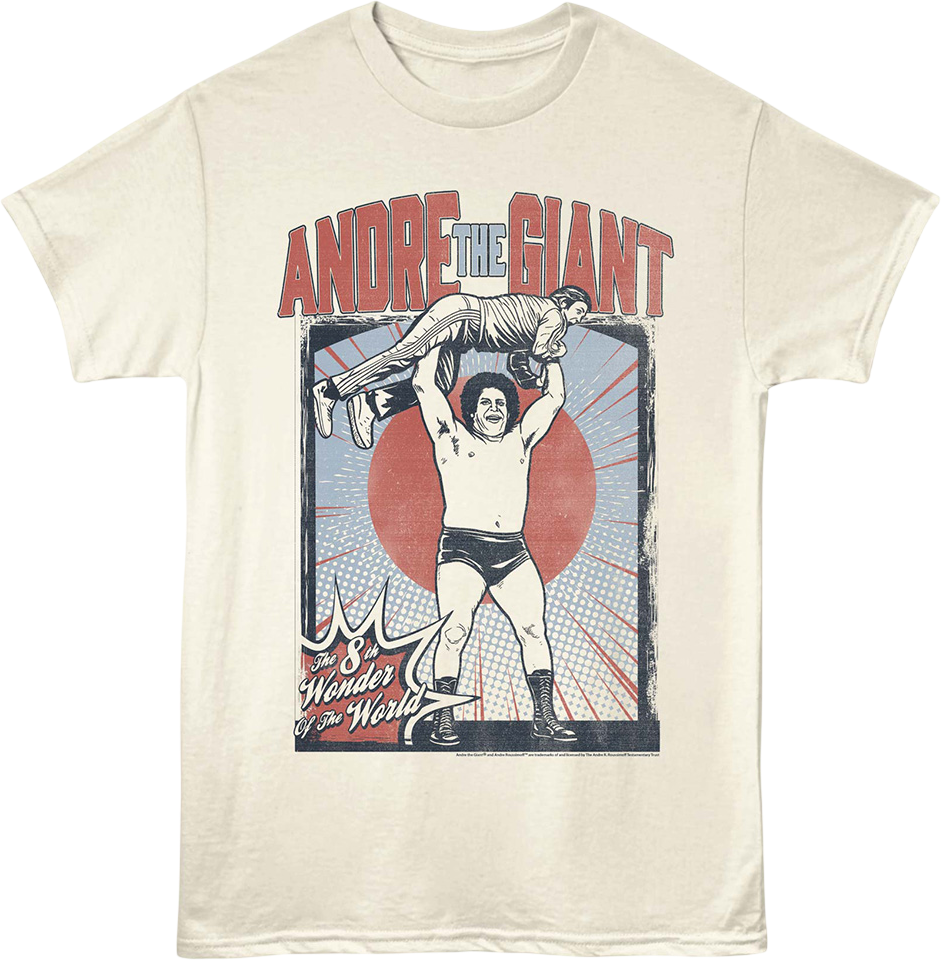 8th Wonder Of The World Illustration Andre Giant T-Shirt product image 1