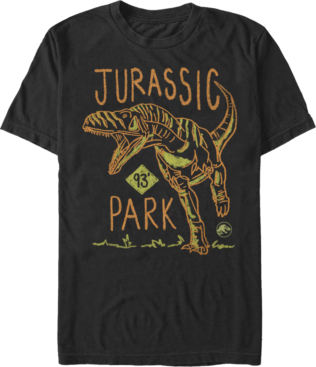 93 Sketch Jurassic Park T-Shirt product image 1