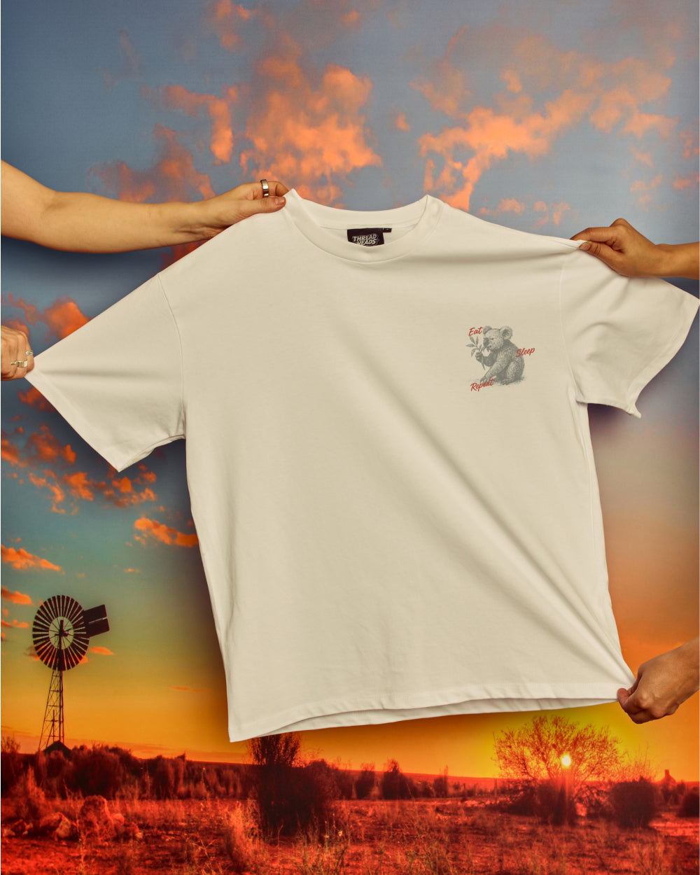Eat Sleep Repeat Oversized Tee product image 4