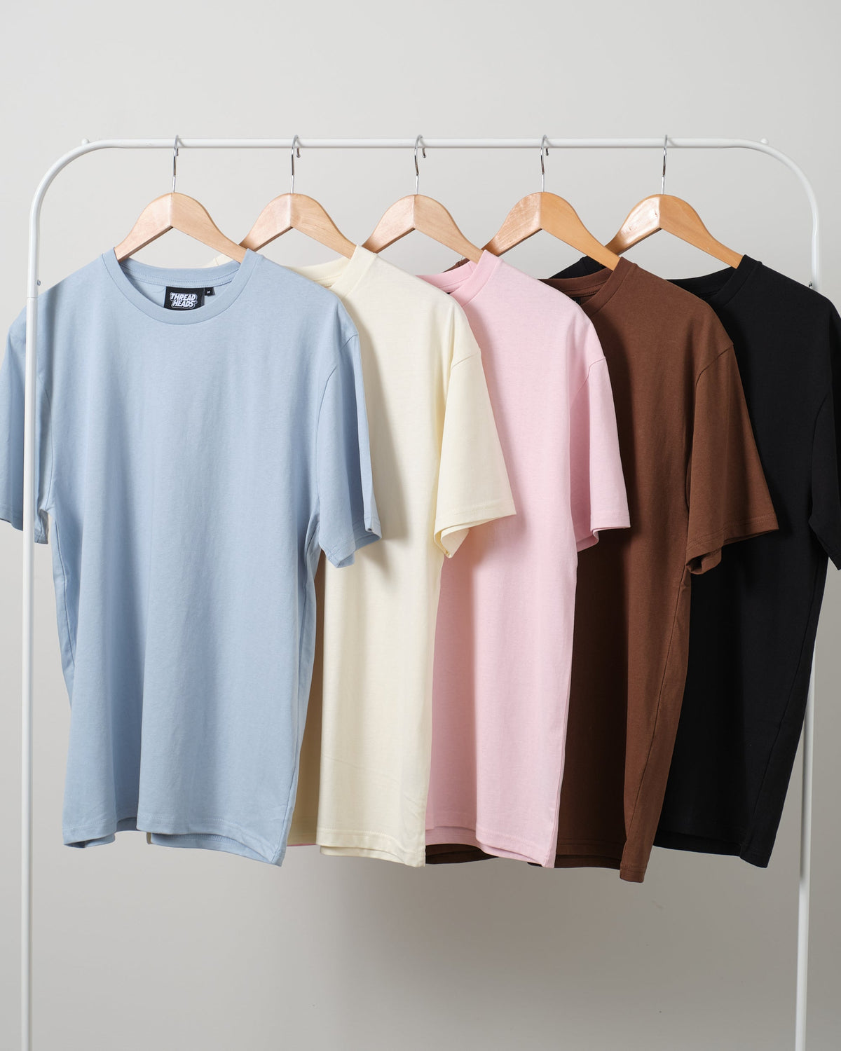 Classic Tee 5 Pack: Pale Blue, Natural, Pink, Brown, Black product image 7