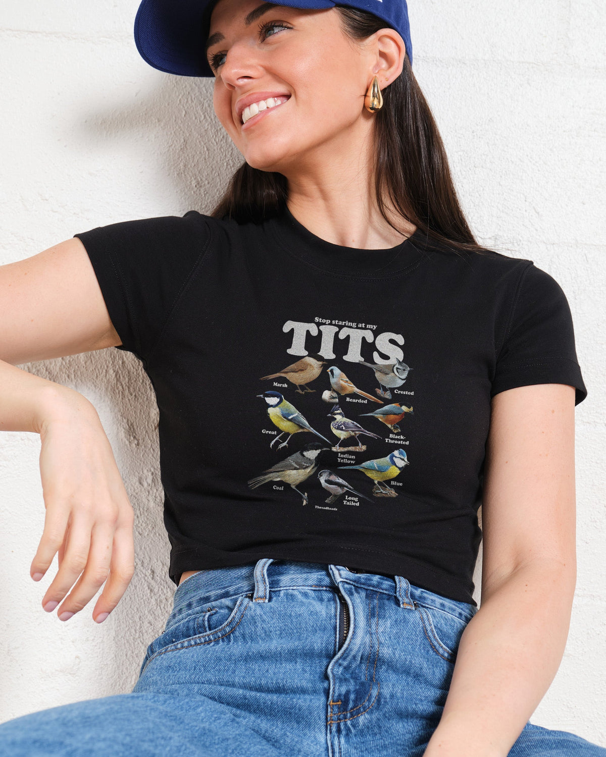 Stop Staring At My Tits Baby Tee product image 2