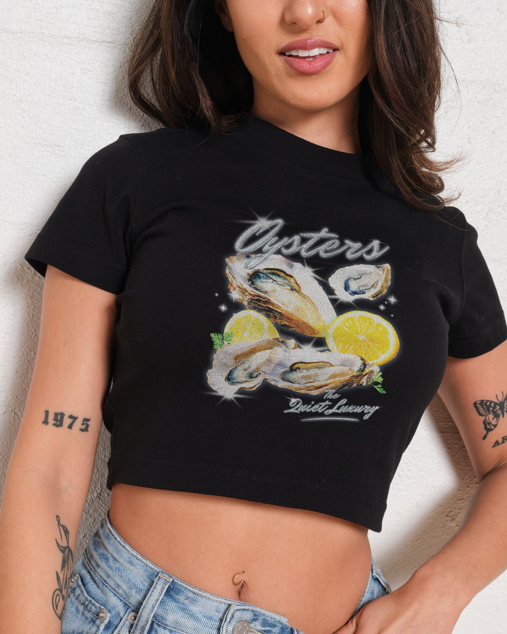 Oysters, The Quiet Luxury Baby Tee product image 2