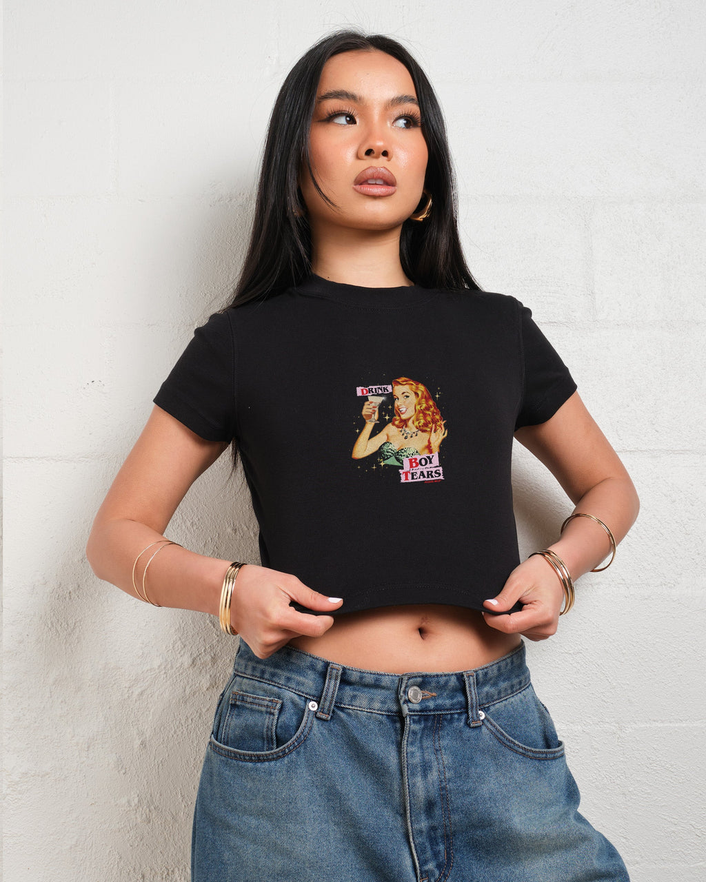 Drink Boy Tears Baby Tee product image 2