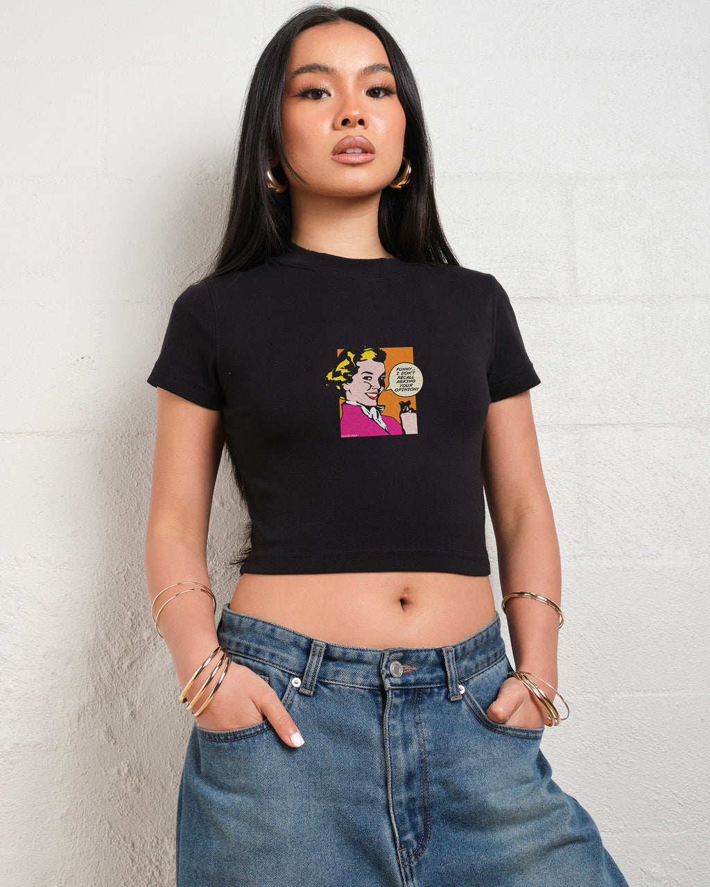I Don't Recall Asking Your Opinion Baby Tee product image 2