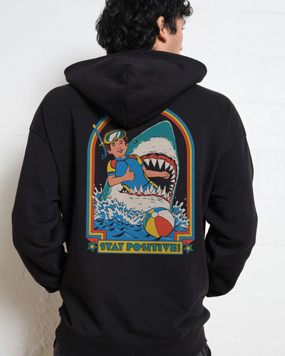 Stay Positive Front and Back Hoodie product image 3