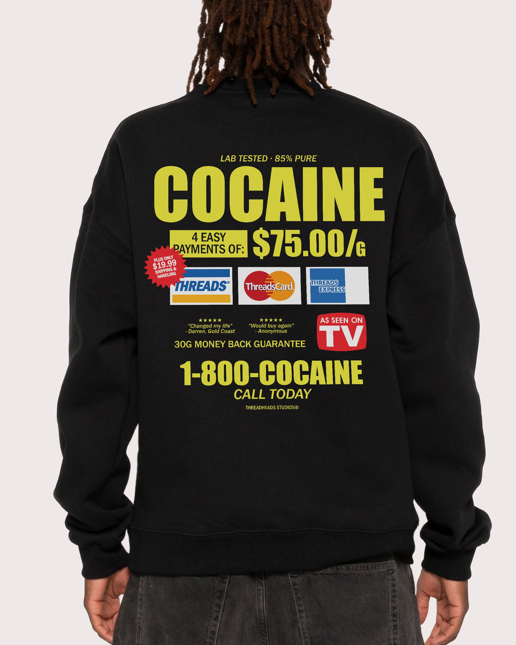 1-800-Cocaine Sweatshirt product image 4