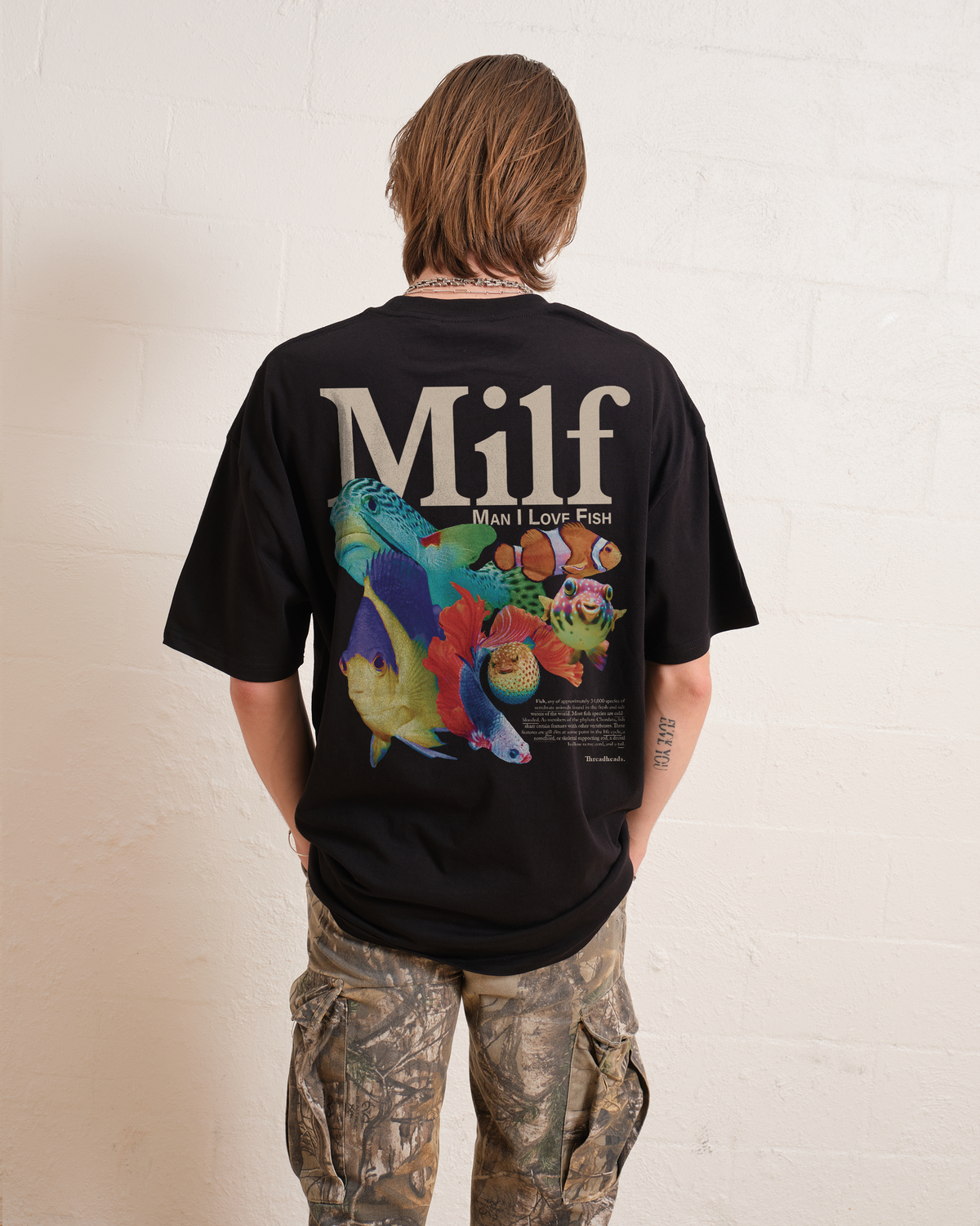Man I Love Fish Front and Back T-Shirt product image 1