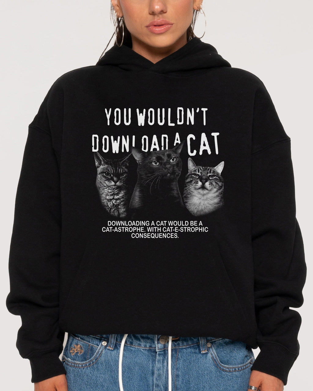 You Wouldn’t Download a Cat Hoodie product image 1