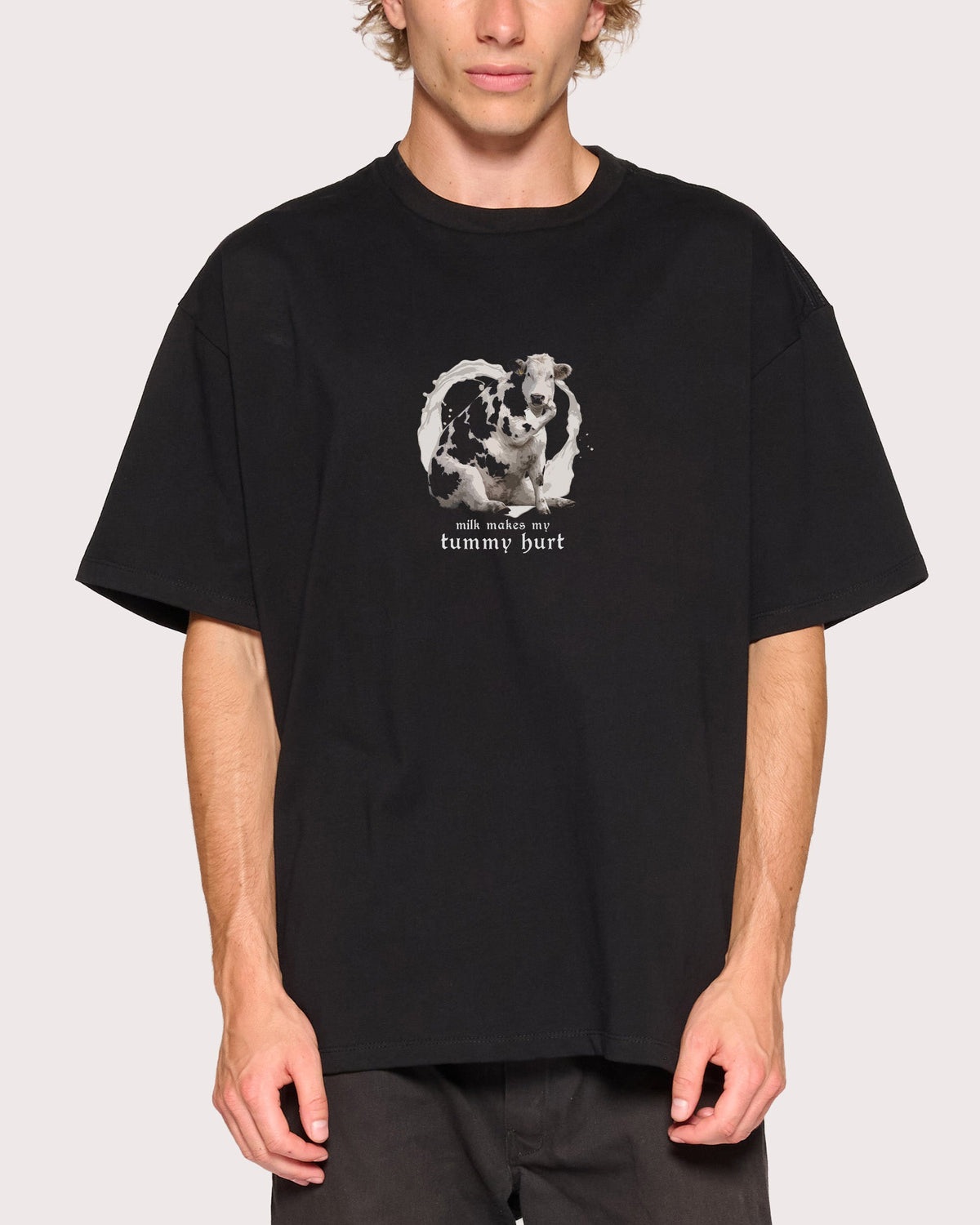 Milk Makes My Tummy Hurt Oversized Tee product image 1