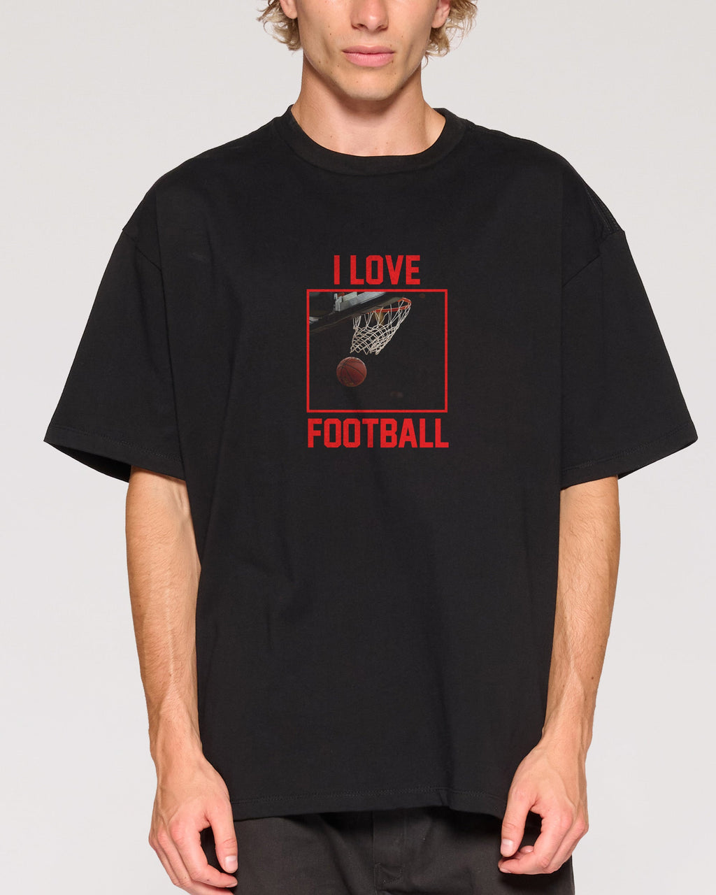I Love Football Oversized Tee product image 1