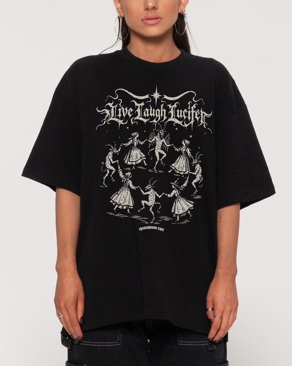 Live Laugh Lucifer Oversized Tee product image 1