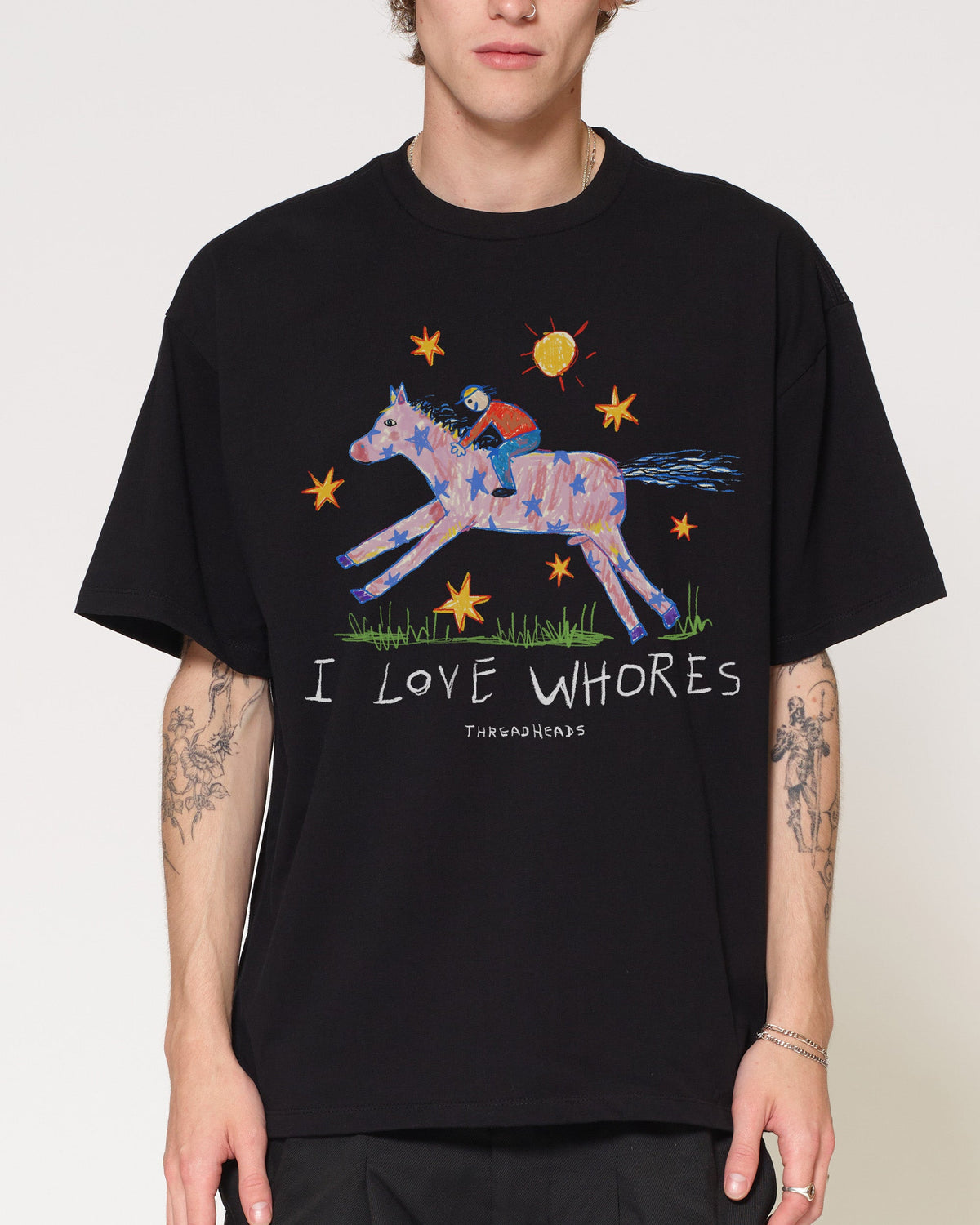 I Love Whores Oversized Tee product image 1