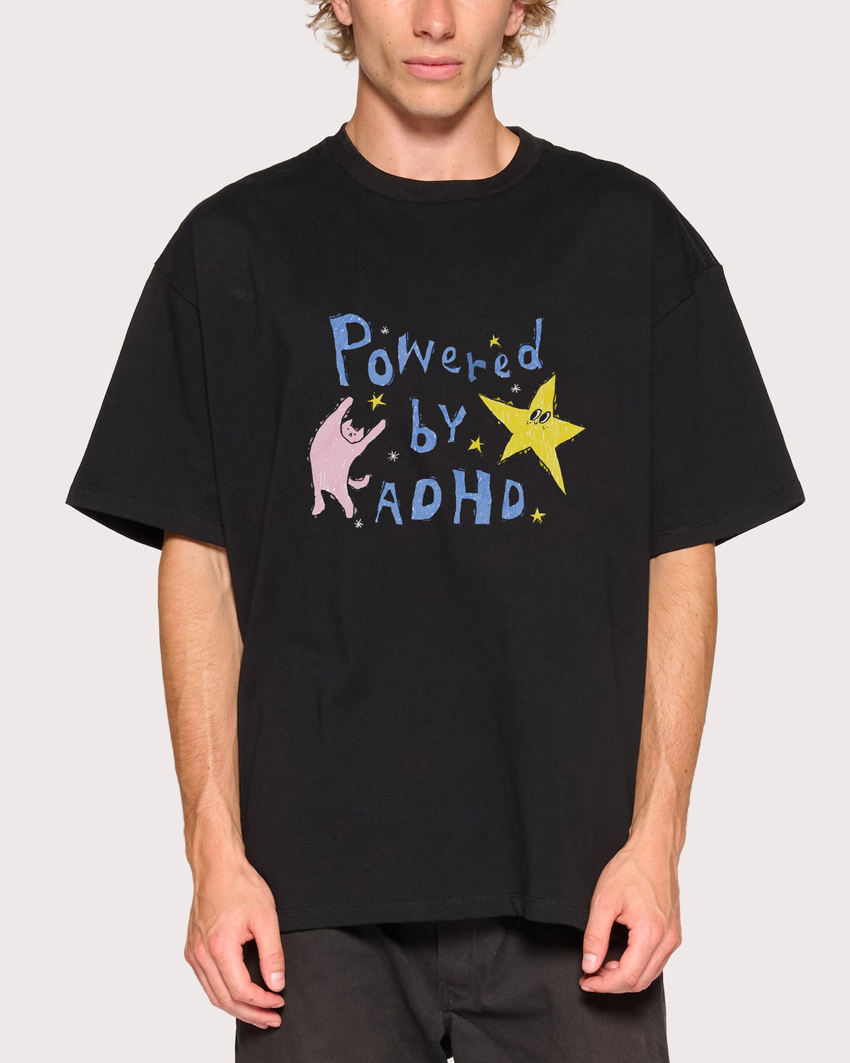 Powered by ADHD Oversized Tee product image 1