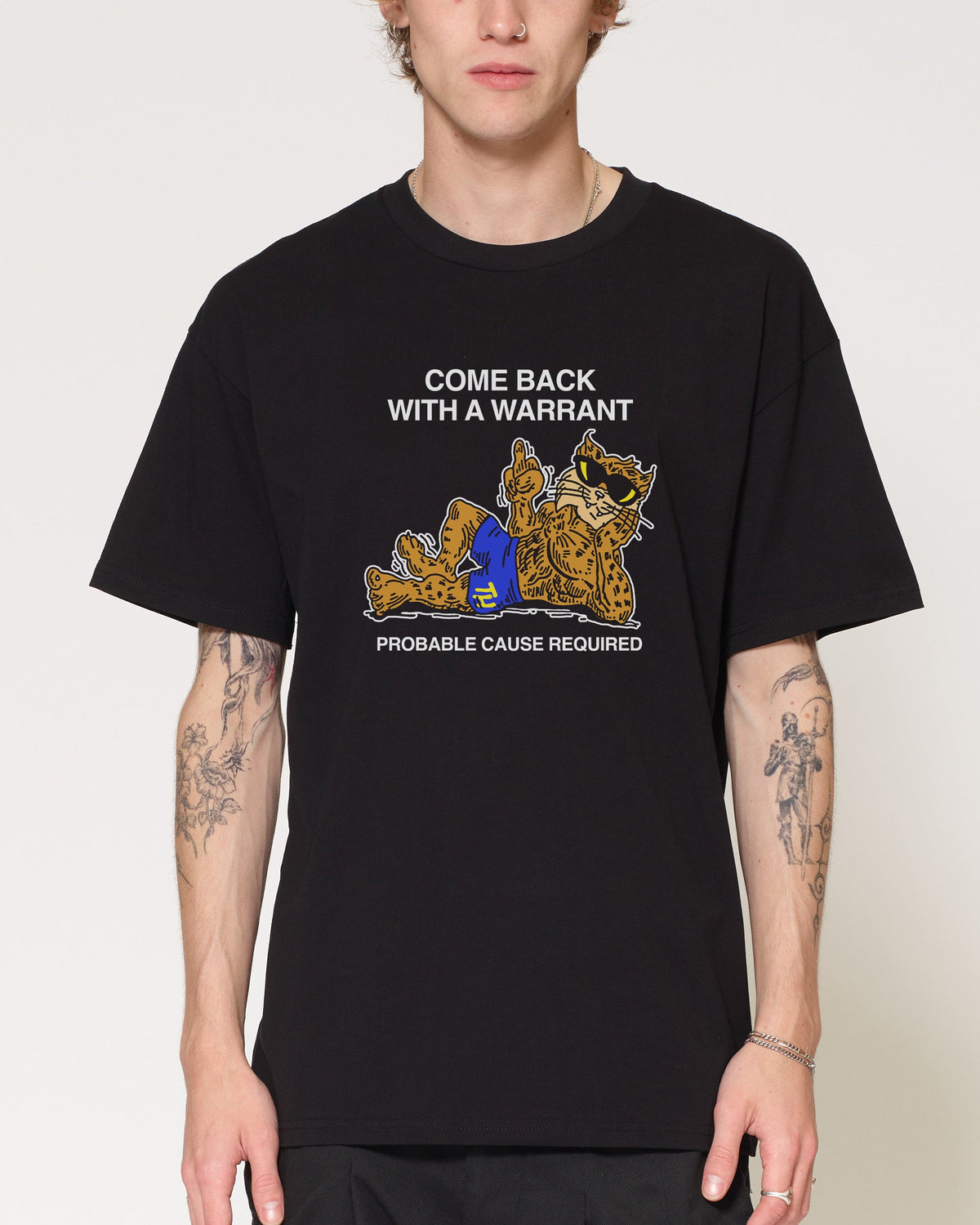 Come Back With A Warrant T-Shirt product image 4