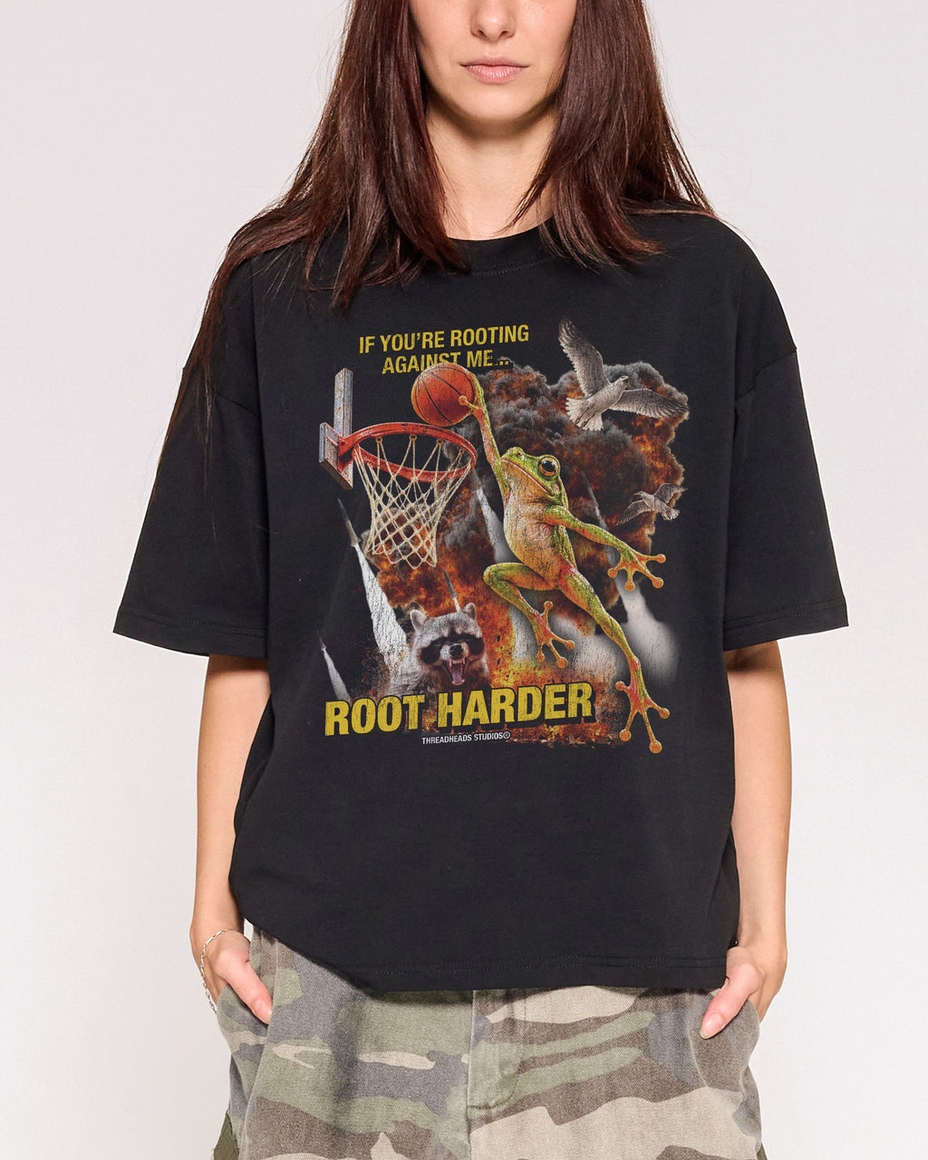 Root Harder Oversized Crop Tee product image 3