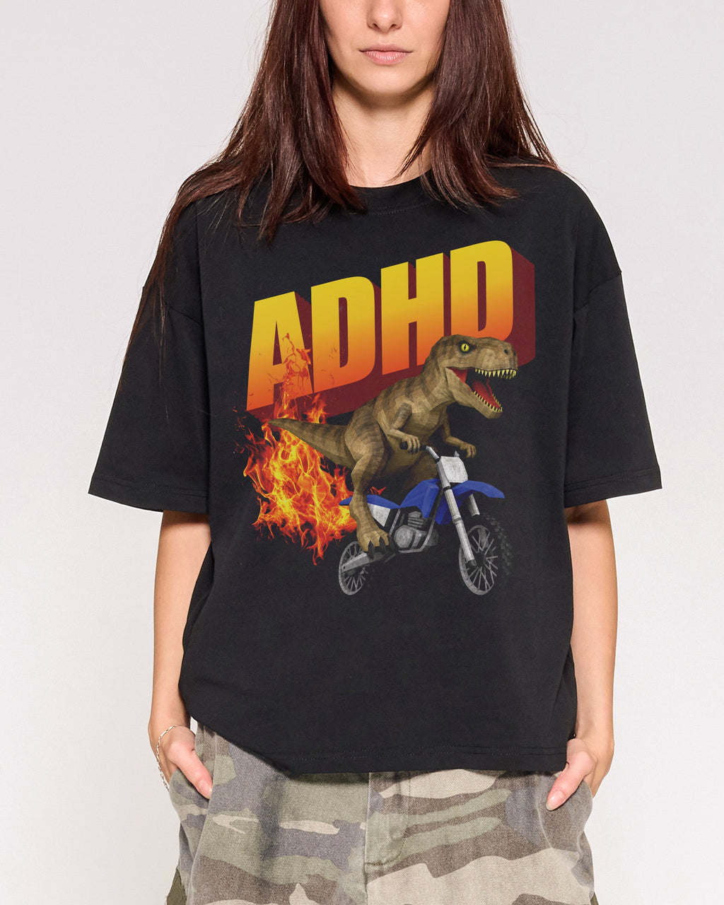 ADHD Oversized Crop Tee product image 3