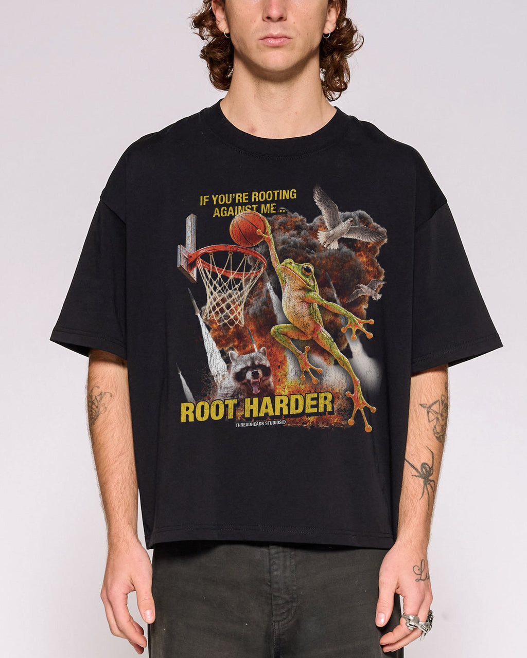 Root Harder Oversized Crop Tee product image 1