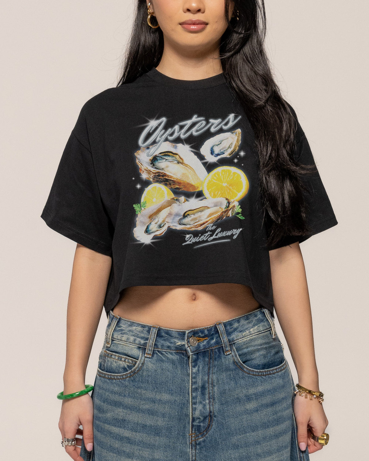 Oysters, The Quiet Luxury Crop Tee product image 1