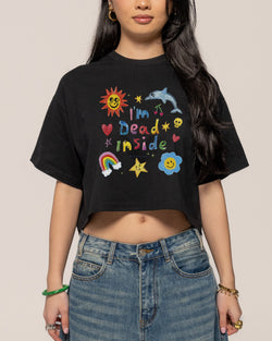 I'm Dead Inside Crop Tee product image 1