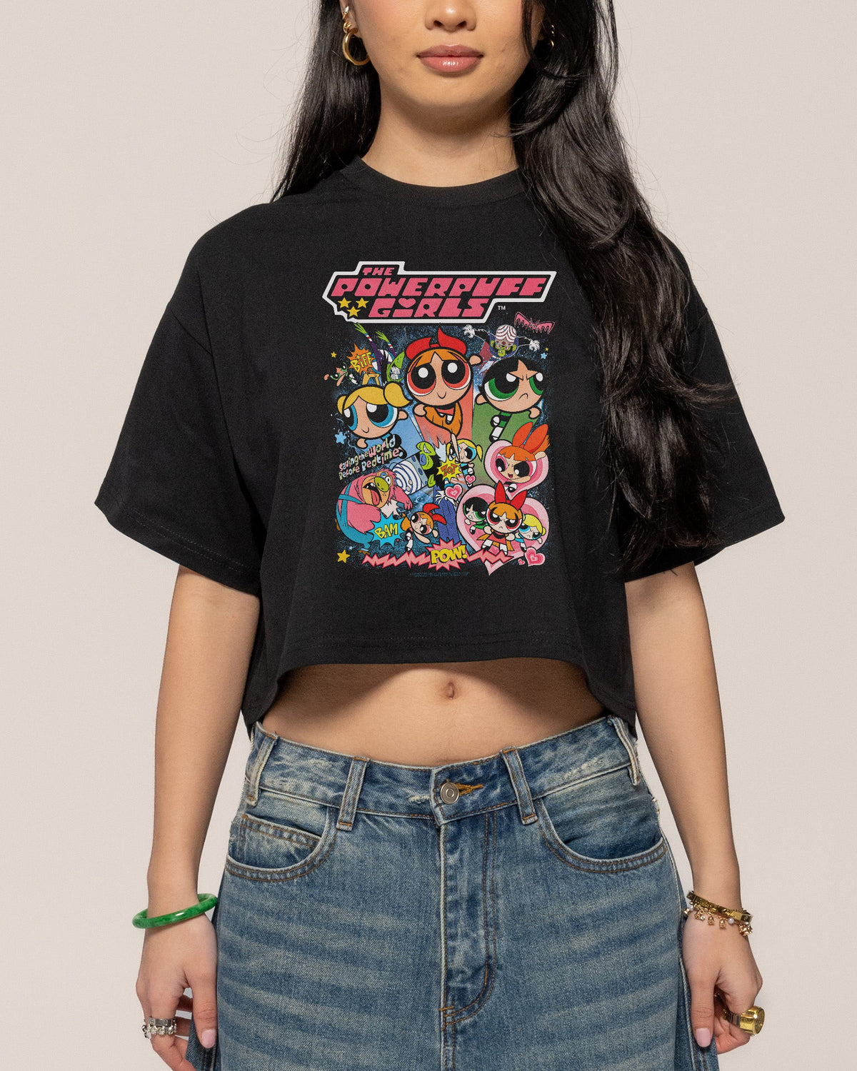 Powerpuff Girls Vintage Crop Tee product image 1