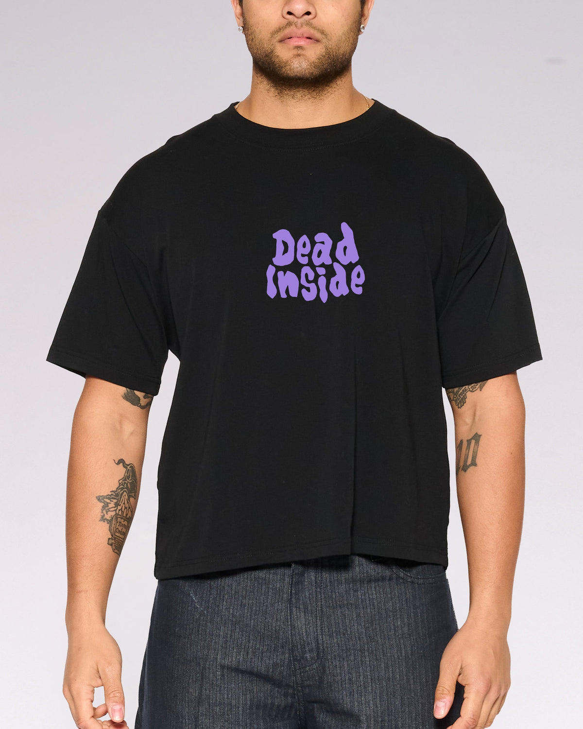 Dead Inside 26 Oversized Crop Tee product image 5