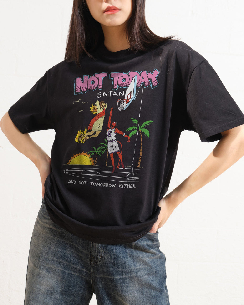 Not Today Satan T-Shirt product image 3