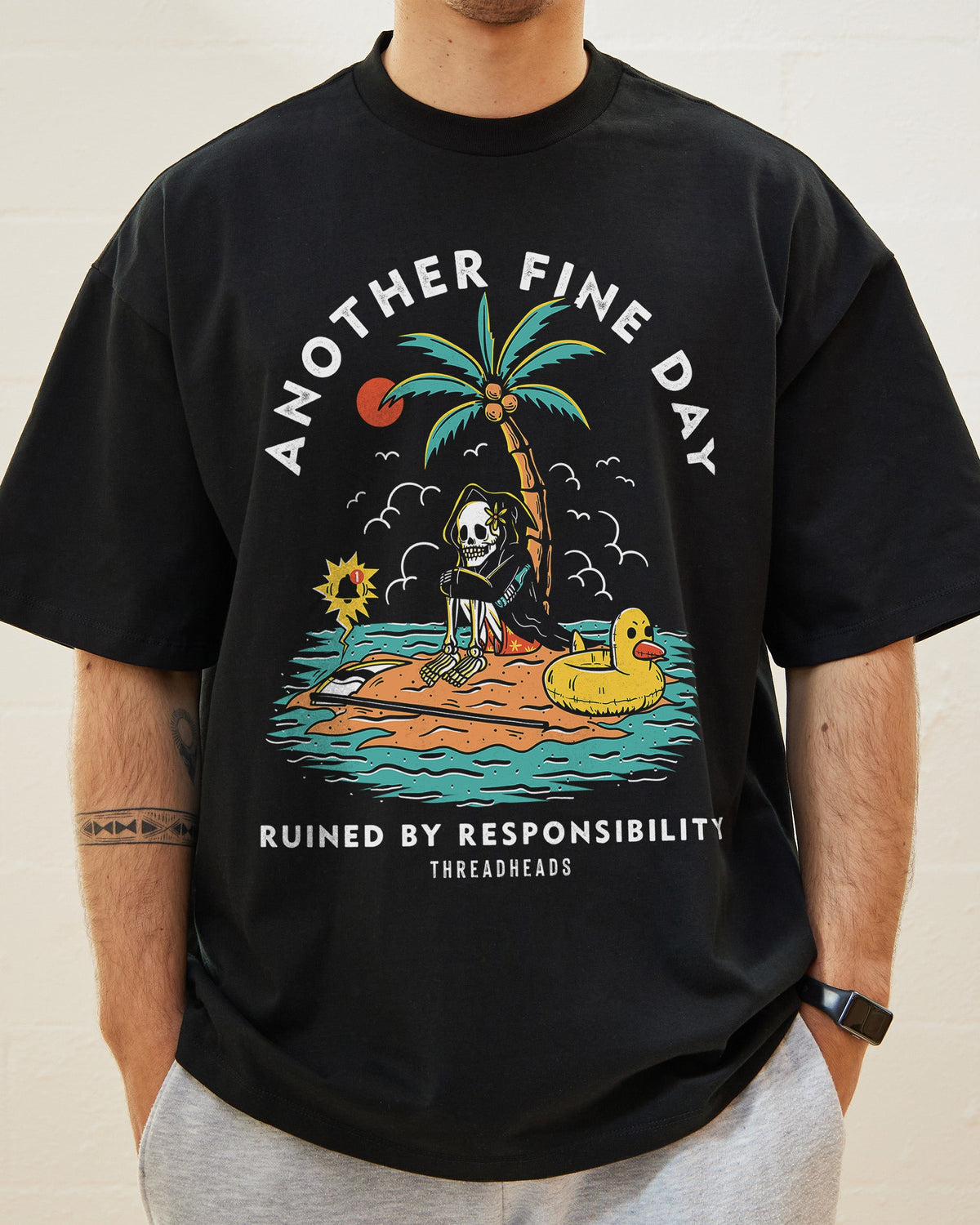 Another Fine Day Ruined by Responsibility Oversized Tee product image 2