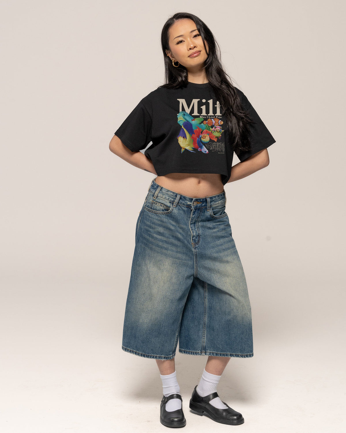 Man I Love Fish Crop Tee product image 4