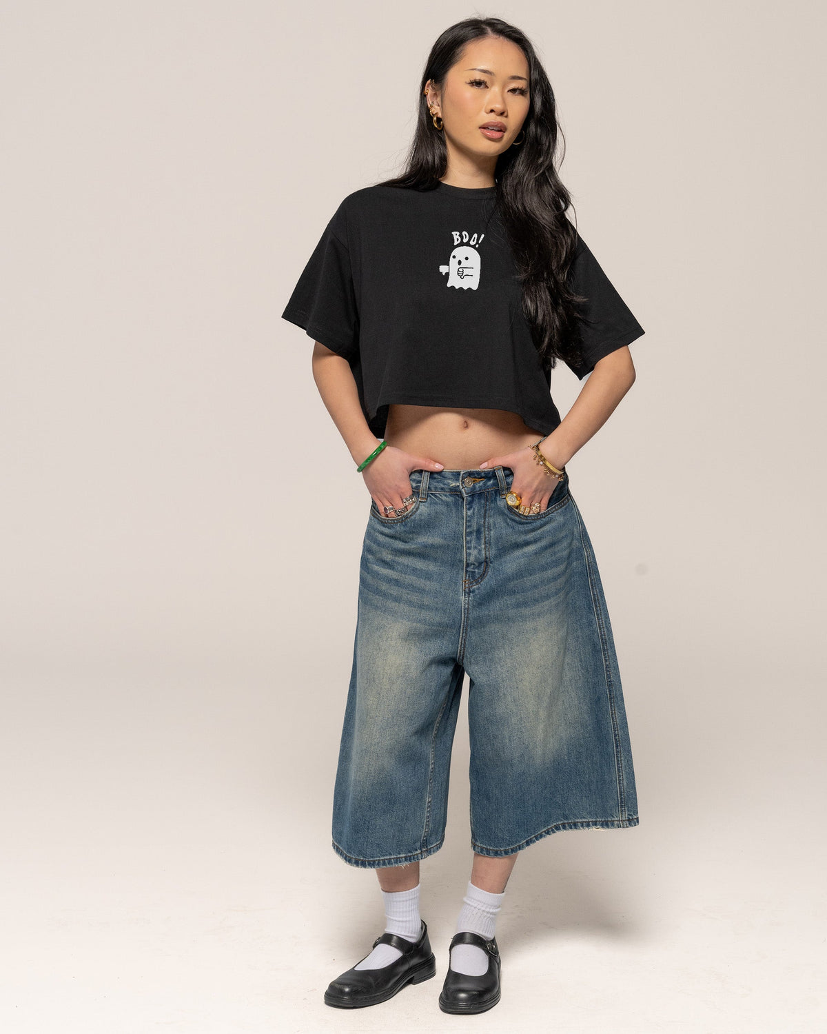 Boo Ghost Crop Tee product image 2