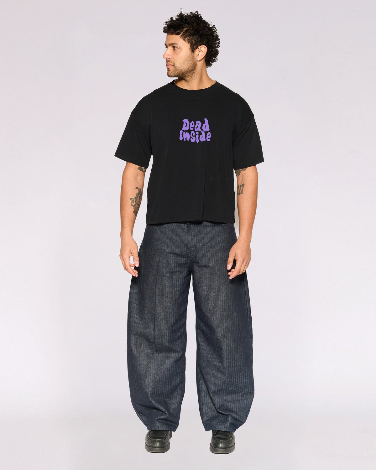 Dead Inside 26 Oversized Crop Tee product image 6