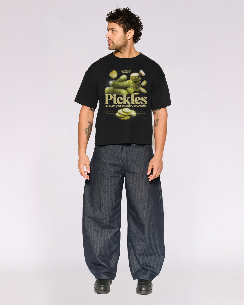 Sour Yet Sweet Pickles Oversized Crop Tee product image 4