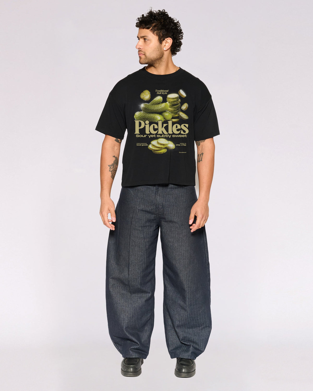 Sour Yet Sweet Pickles Oversized Crop Tee product image 4