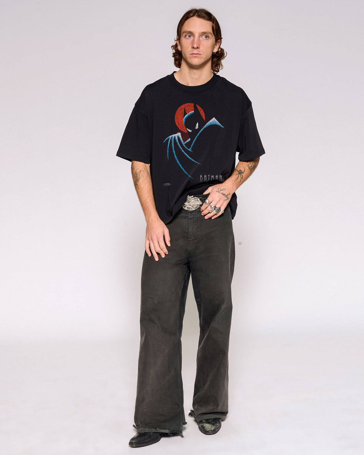 Batman The Animated Series Logo Oversized Crop Tee product image 2