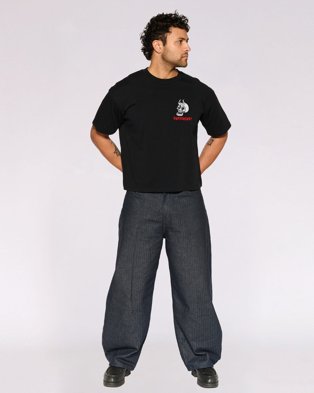 Stay Hydrated While You Suffer Oversized Crop Tee product image 3