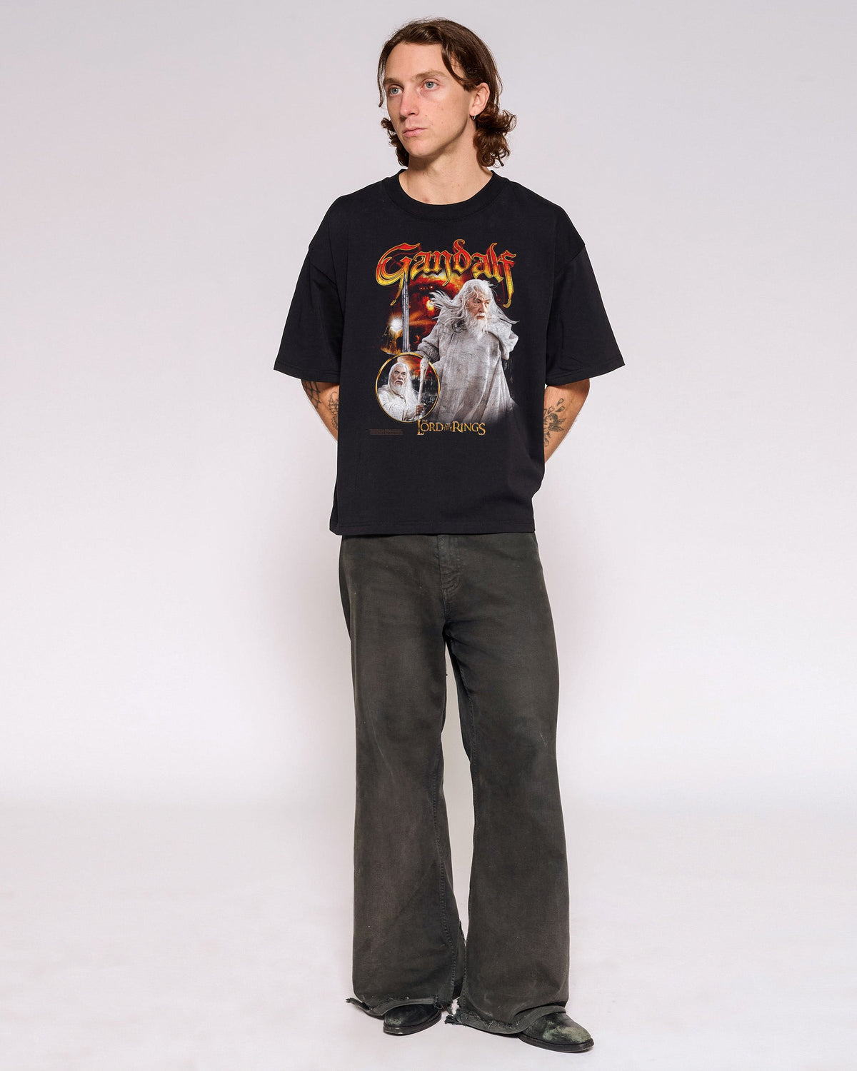 Gandalf the White Oversized Crop Tee product image 2