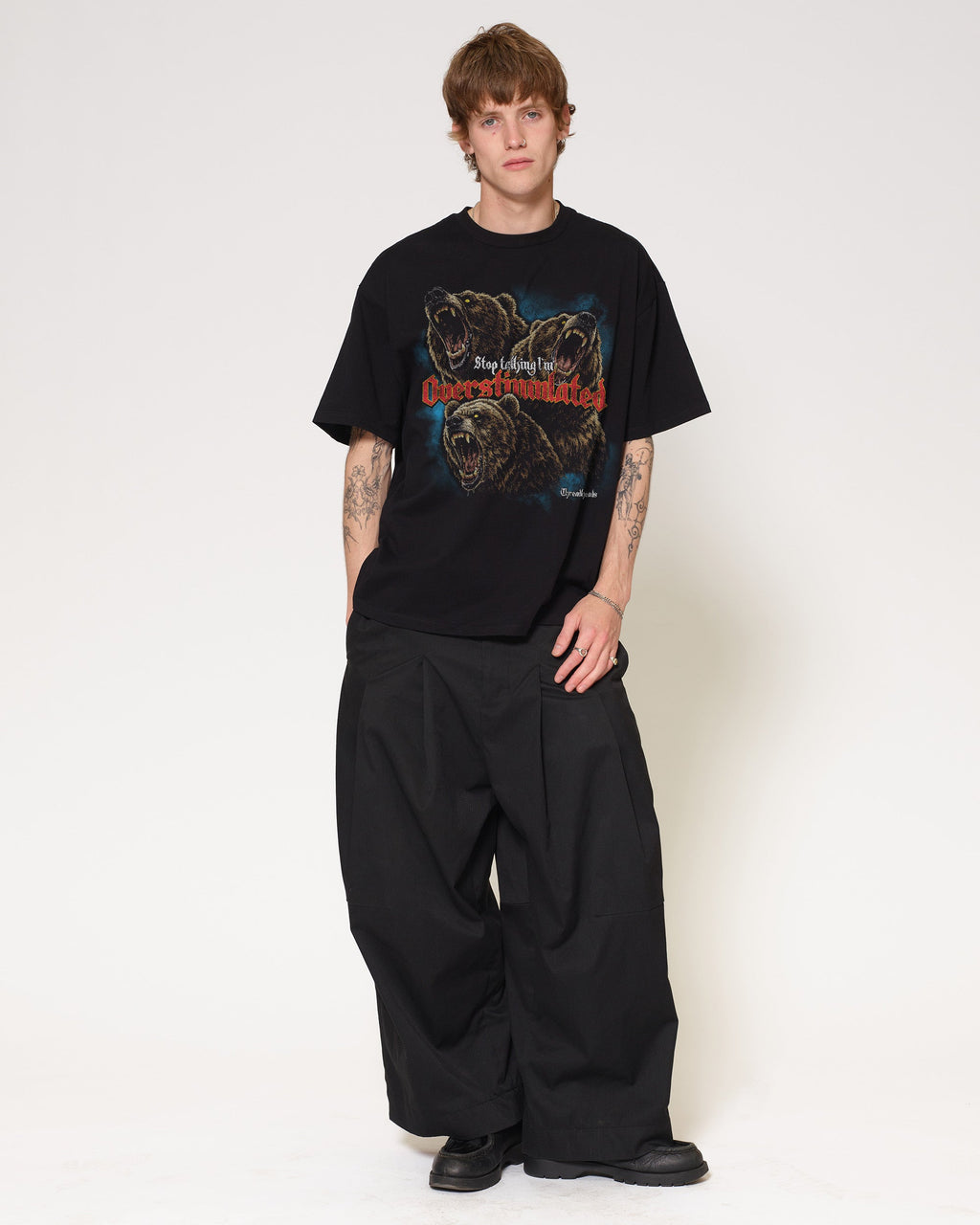 I’m Overstimulated Oversized Tee product image 2