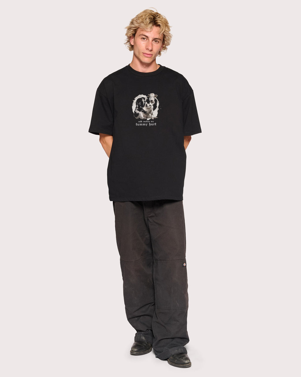 Milk Makes My Tummy Hurt Oversized Tee product image 2