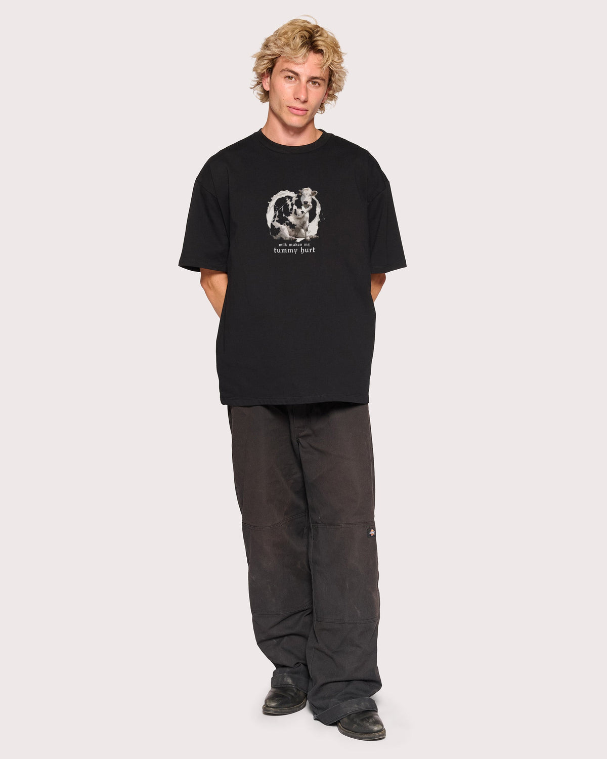 Milk Makes My Tummy Hurt Oversized Tee product image 2
