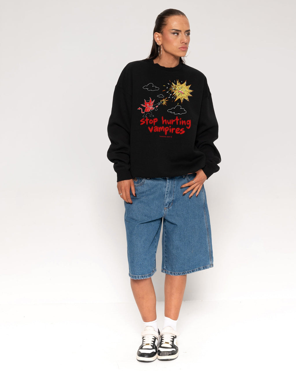 Stop Hurting Vampires Sweatshirt product image 2
