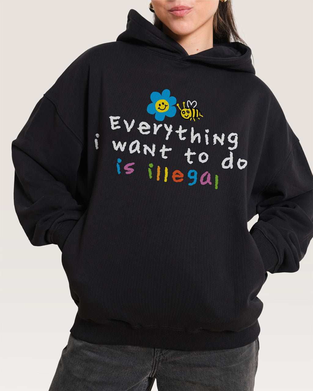 Everything is Illegal Hoodie product image 3