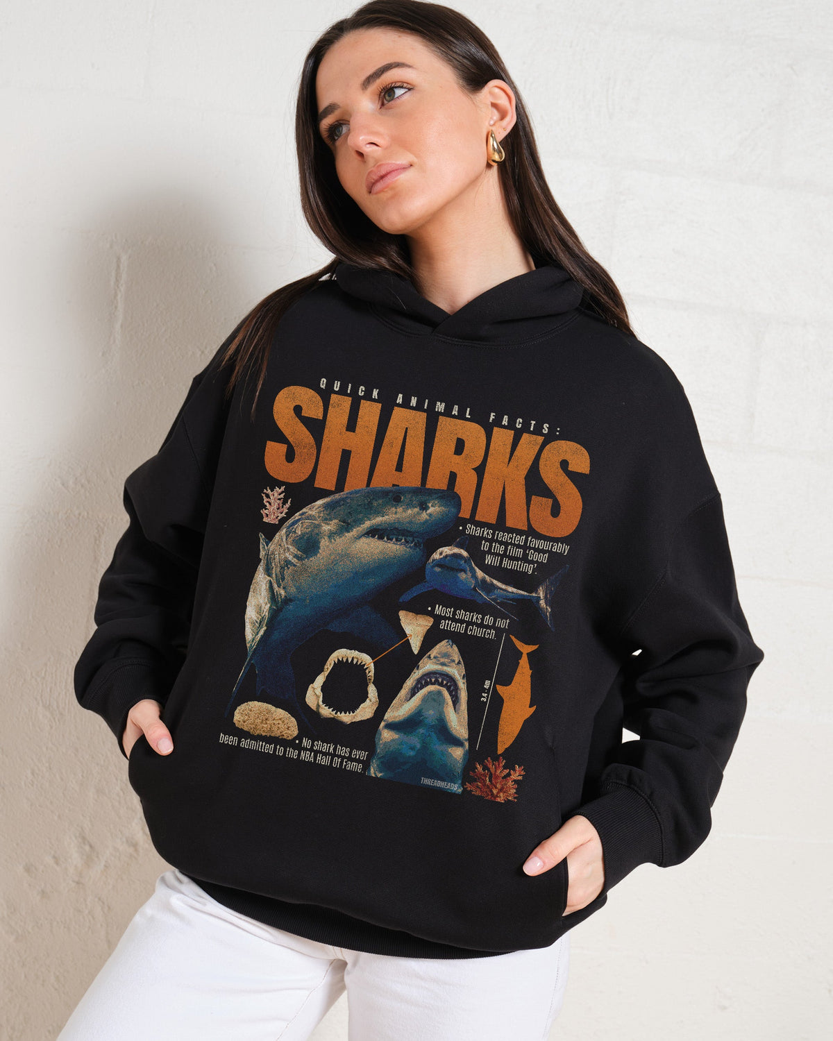 Quick Animal Facts - Sharks Hoodie product image 4