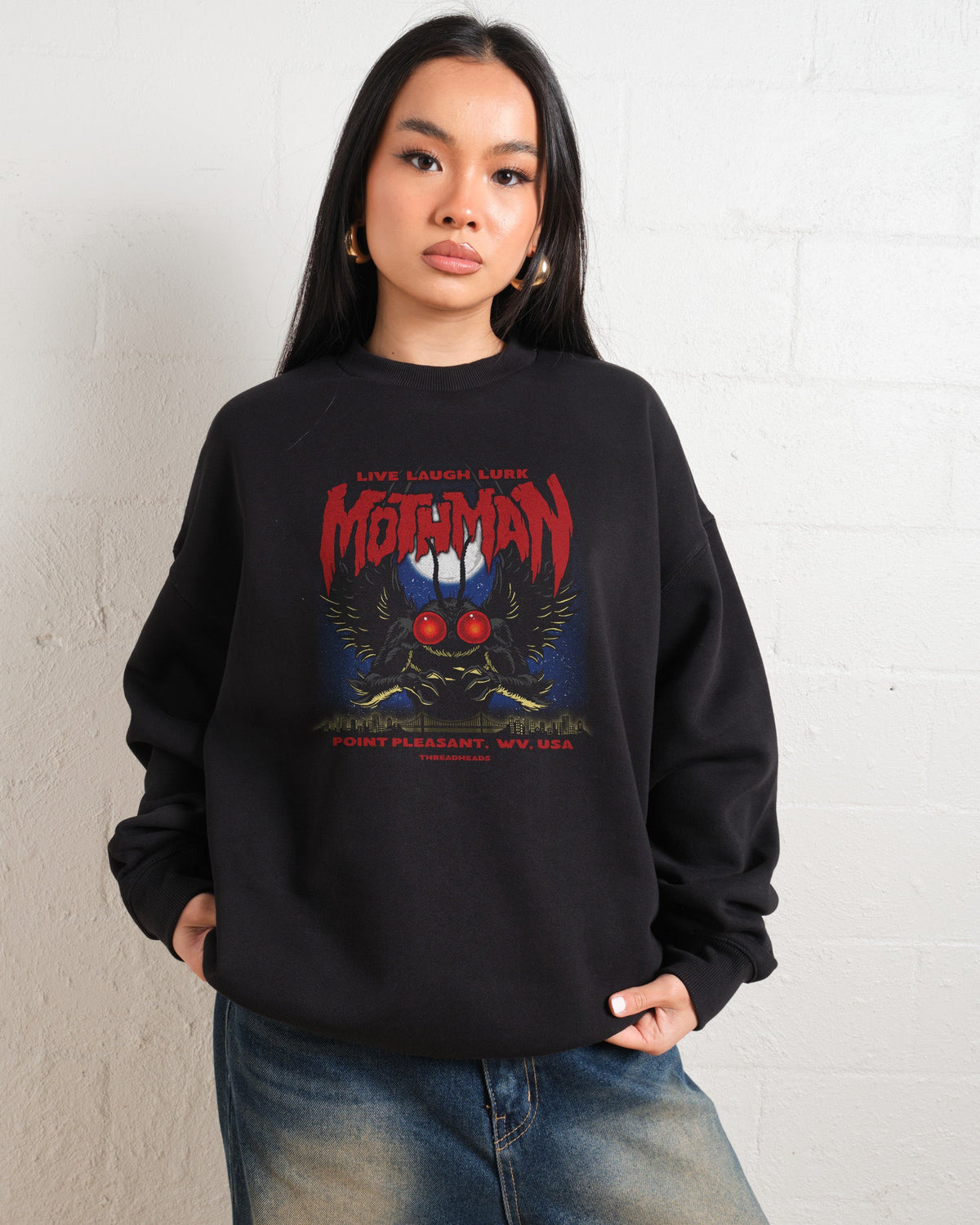 Mothman - Live Laugh Lurk Sweatshirt product image 2
