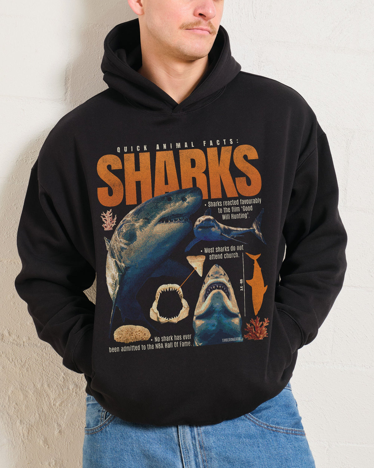 Quick Animal Facts - Sharks Hoodie product image 3