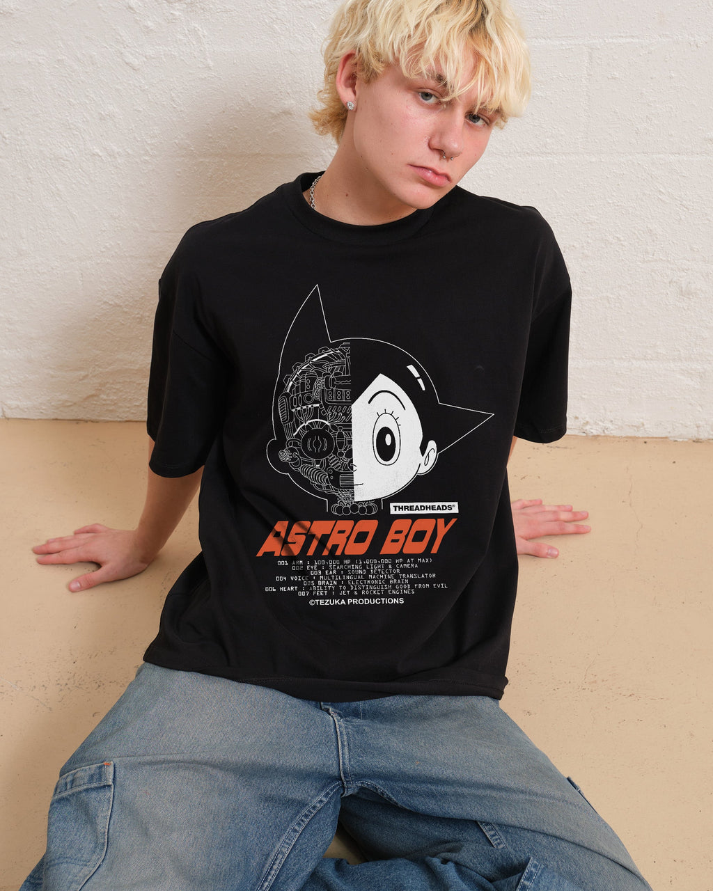 Astro Boy Head Data Oversized Tee product image 1